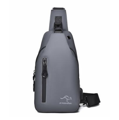 新款胸包男士斜挎包防水時尚復古單肩包