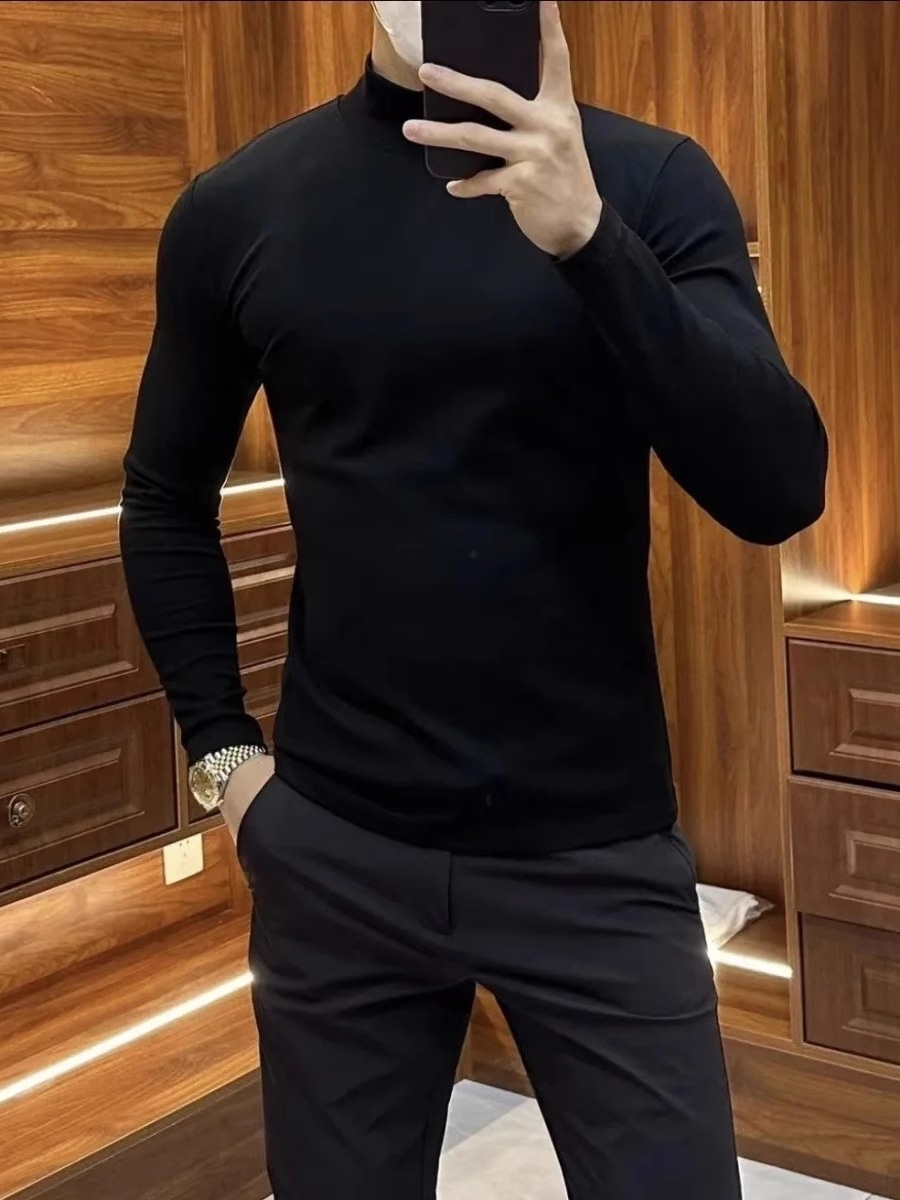 雙面德絨 鎖溫親膚男士經典打底衫